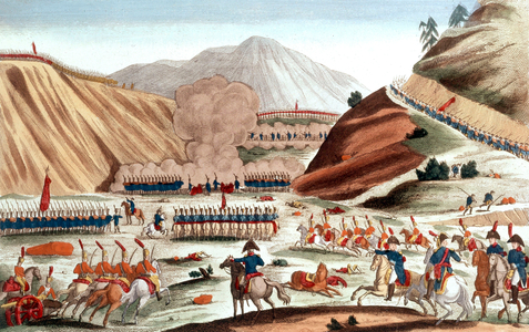 Bataille de Somo Sierra battle in Castilla on november 30, 1808