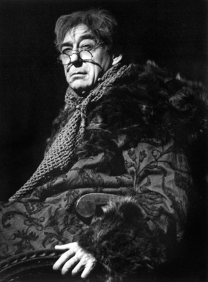 Francois Perier (Antonio Salieri) in The Play Amadeus at The Marigny Theatre, January 25, 1982 (b/w photo)