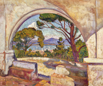 Saint Tropez, Vue de la Chapelle St, c.1920 (oil on canvas)