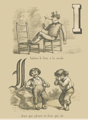 I J : Isidore le lion a la mode / Jean qui pleure et Jean qui rit