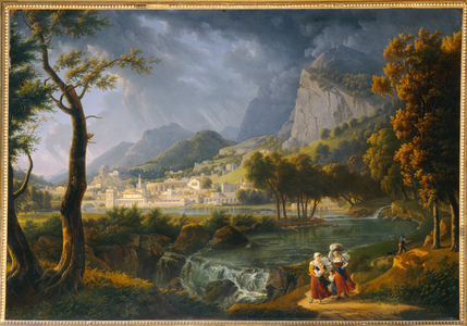 Paysage compose d' après des etudes faites dans les Alpes et en Italie - Imaginary landscape after studies made in the Alps and in Italy …
