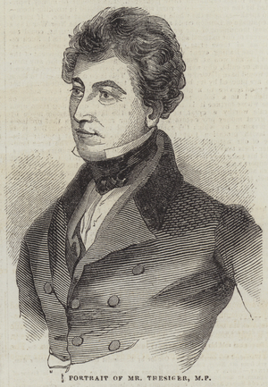 Portrait of Mr Thesiger, MP (engraving)