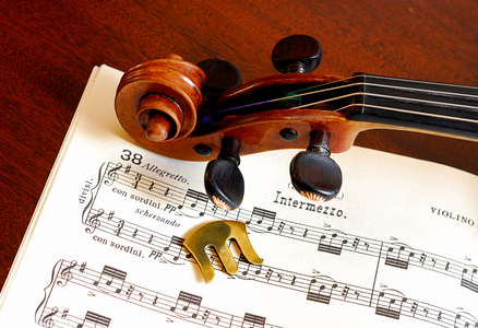 Orchestral music score for