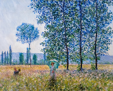 Fields in springtime, 1887 (Oil on canvas)