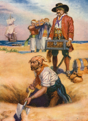 The Pirates' Hoard (colour litho)