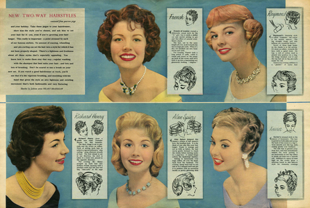 Hairstyles, Magazine Plate, UK, 1950s