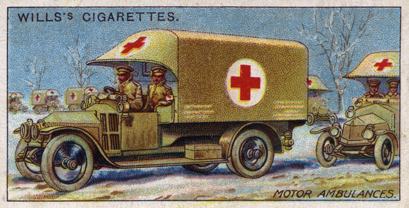 Military Motors series, 1916: Indian Motor Ambulance.