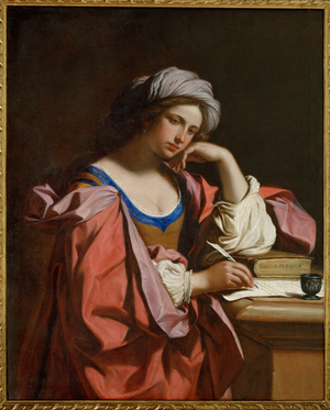 The Persian sibyl (painting on canvas)