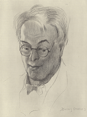 W B Yeats, Irish poet (litho)