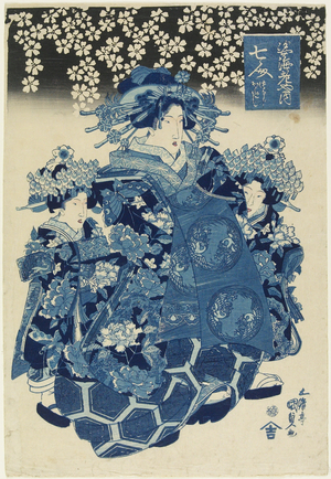 One of the Seven Beautiful Courtesans of the Ebiya House, c. 1808-1829