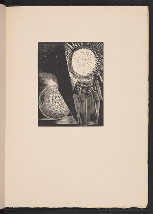 The Sun and the Moon, illustration from "Images of War... Poems" by Richard Aldington, 1919 (print)