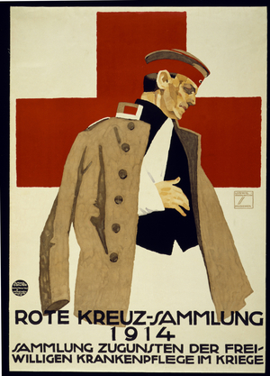 Fund Raising Campaign for German Red Cross, pub. 1914 (colour litho)