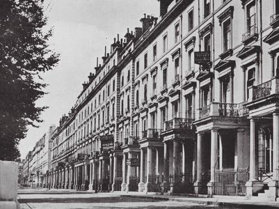 Victorian London Houses, Westbourne Terrace, Paddington (b/w photo)