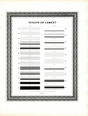 Typographic Line Elements - Filets en Lames, Second Series (print)