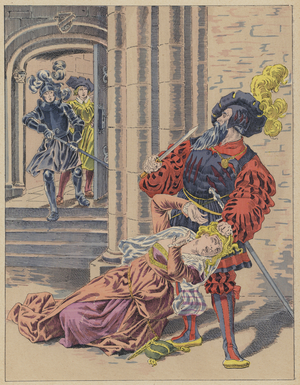 Blue beard, c.1890 (litho)