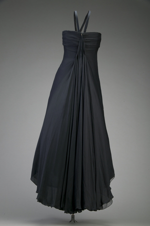 Cocktail dress, 1955 (back view).  Silk crepe.  Christian Dior, Paris.