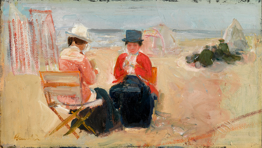 The Red Jacket, c.1910-14 (oil on millboard) 
