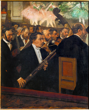 (The orchestra of the opera (oil on canvas)