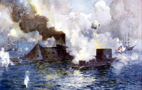 American Civil War, battle of ironclads