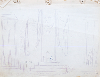 Page from the directing book for Edward II