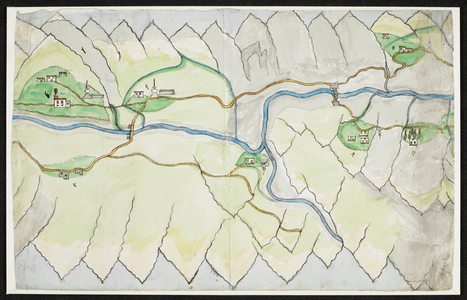 7. Mountain from wh. is procured an ore of wh. I have a sample'

'8. Sah, a ruined building'

'9. Hamlet of Yah'

'10. Village of Chah'

'11. Village of Sulee'

'12. Hamlet of Choba'