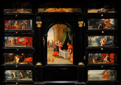 Cabinet, detail, c.1650
