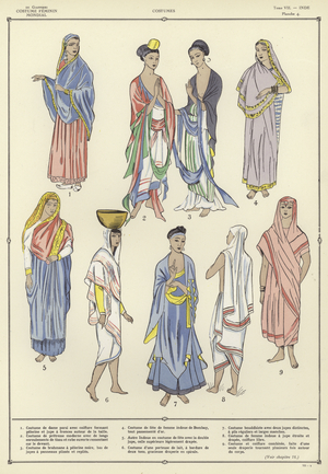 Costume Feminin Mondial (colour litho)