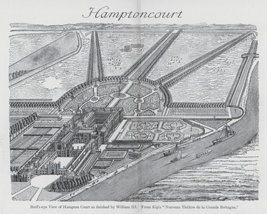 Bird's-eye View of Hampton Court as finished by William III (engraving)