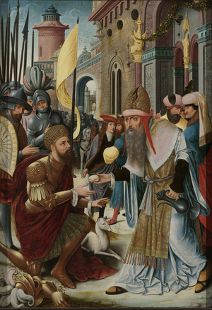 Meeting of Abraham and Melchizedek, c.1510-1520 (oil on panel)