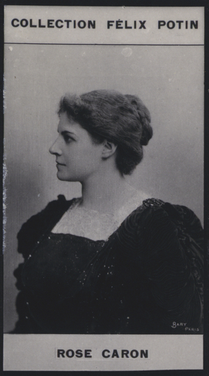 Madame Rose Caron (1857) (b/w photo)
