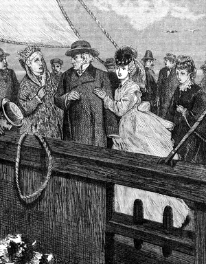 The approach to Dover on the Channel Steamer, 1850