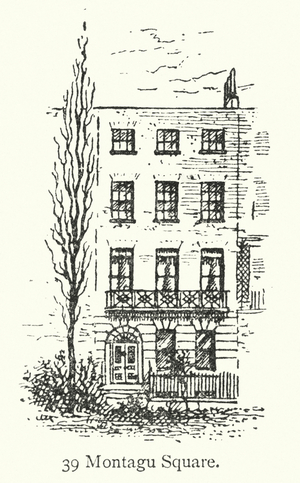 London houses: 39 Montagu Square (engraving)