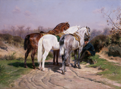 Relay Hunting, 1887 (oil on canvas)