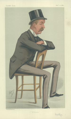 The Hon Oliver George Paulett Montagu (colour litho)