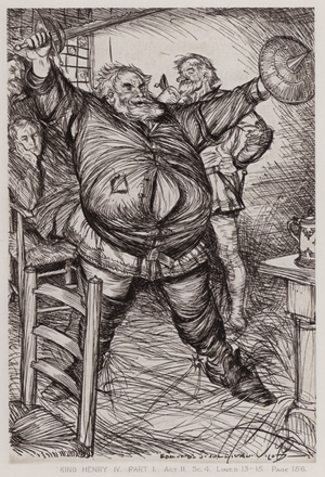 The First Part of King Henry IV, Act II, Sc 4 (litho)