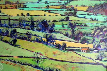 Pentre close up 1, 2019 (acrylic on board)