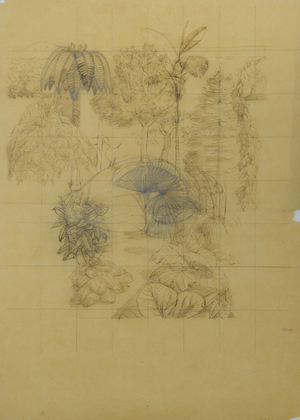 Study for Adam and Eve, c.1936 (pen & ink on tracing paper)