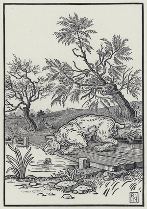 The Dog And The Shadow (engraving)