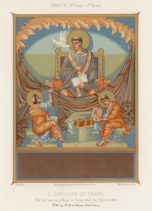 St Gregory the Great (chromolitho)