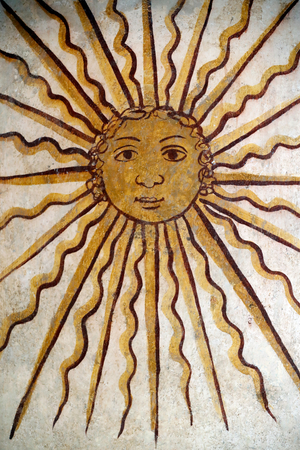 Evora Museum. Sun. Painting. Portugal.