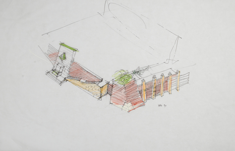 Untitled, 1990 (ink and colored pencils on tracing paper)