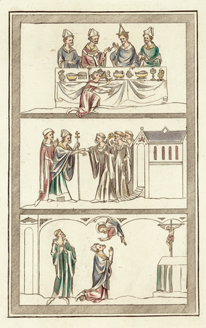 Life of Thomas Becket (coloured engraving)