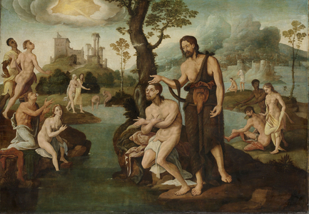 The baptism of Christ, 1560-1565 (oil on panel)