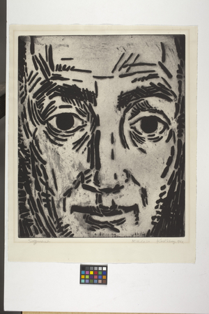 Self-Portrait (aquatint on cream wove paper)