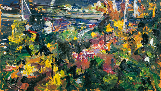 Night Parade, Embankment, 2009 (oil on board)