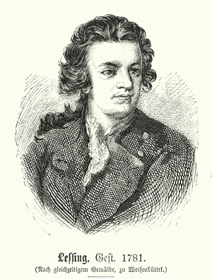 Gotthold Ephraim Lessing, 1729-1781 (engraving)