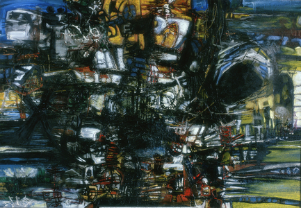 Home Town, 1961 (oil on board)