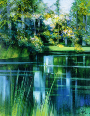 The Etang in October; L'etang en Octobre (oil on canvas)