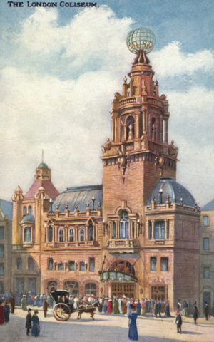 The London Coliseum (colour litho)