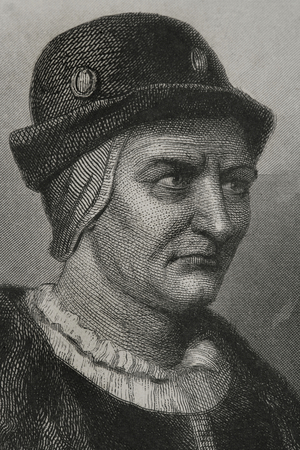 Louis XI (1423-1483), nicknamed "the Prudent". King of France (1461-1483) Portrait, 19th century (engraving)